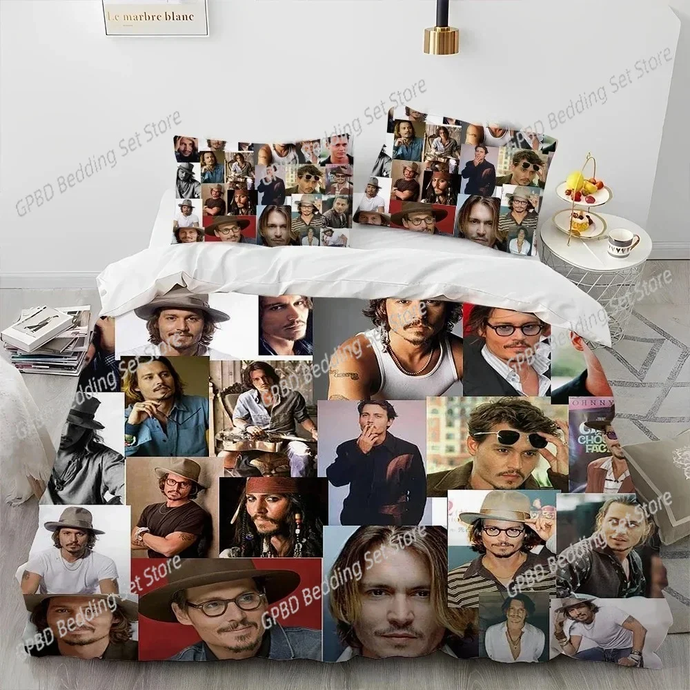 Johnny Depp Series 3D NEW Duvet Cover Pillowcase Bedding Set Adult Boy Girl Bedroom Decoration Children Single Double Large
Johnny Depp Series 3D NEW Duvet Cover Pillowcase Bedding Set Adult Boy Girl Bedroom Decoration Children Single Double Large
