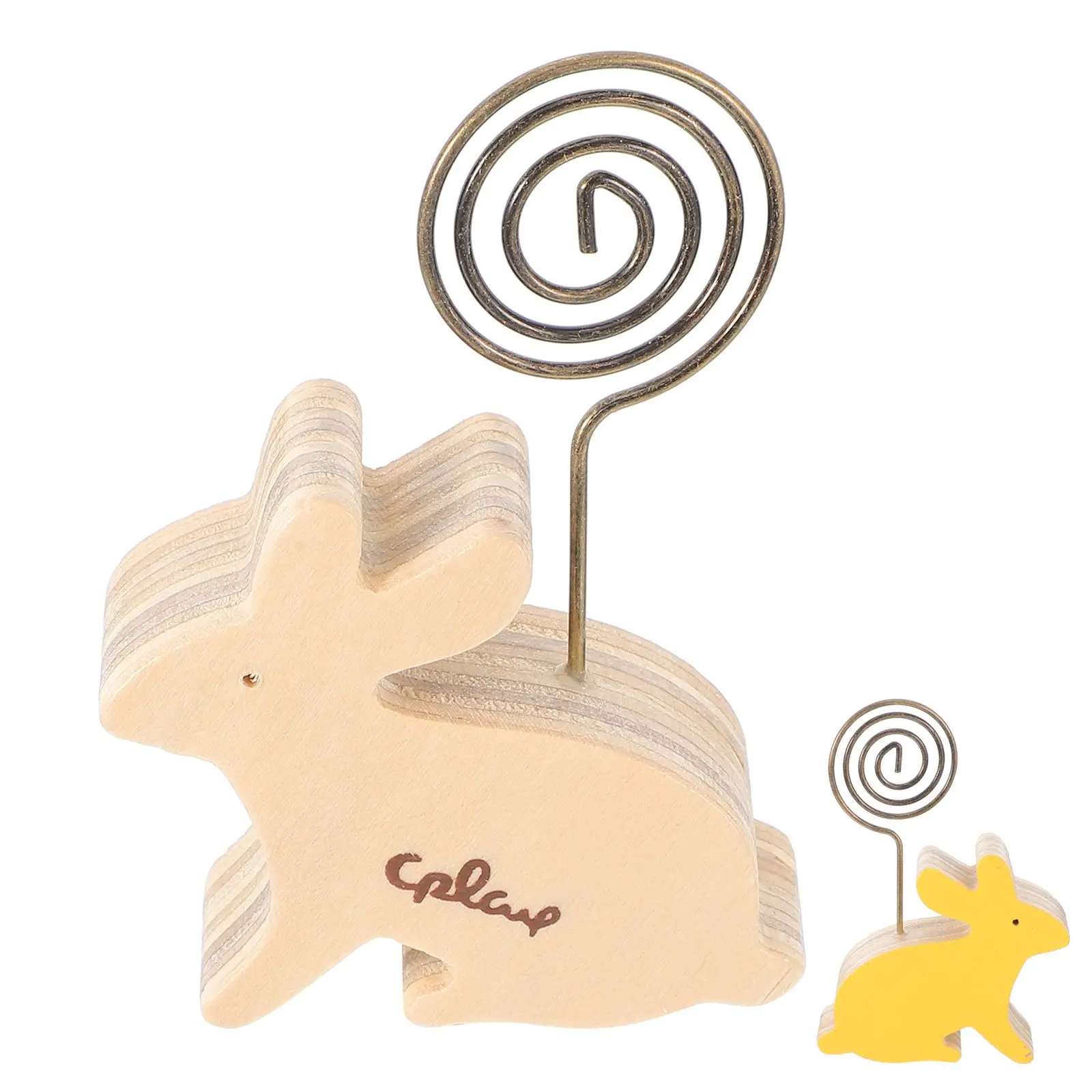 Rabbit Message Folder Home Decor Photo Clip Wooden Iron Craft Bunny Desk Ornament Khaki Color Multifunctional Cartoon
Rabbit Message Folder Home Decor Photo Clip Wooden Iron Craft Bunny Desk Ornament Khaki Color Multifunctional Cartoon