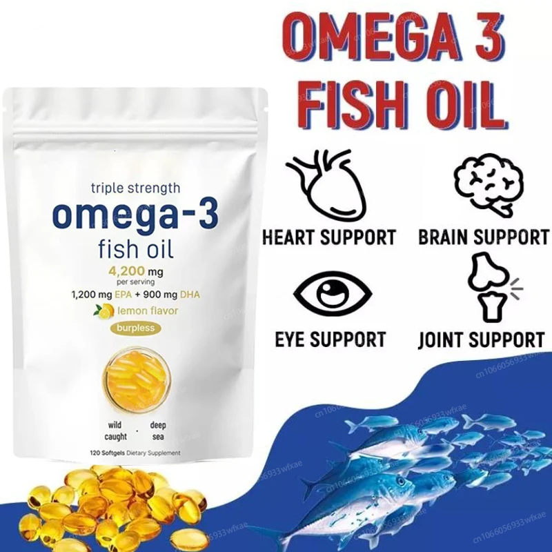 120/240 мягких капсул Fish Omega-3 EPA DHA с жирными кислотами — поддерживает функцию суставов, мозг, глаз, иммунитет и здоровье сердца
120/240 мягких капсул Fish Omega-3 EPA DHA с жирными кислотами — поддерживает функцию суставов, мозг, глаз, иммунитет и здоровье сердца