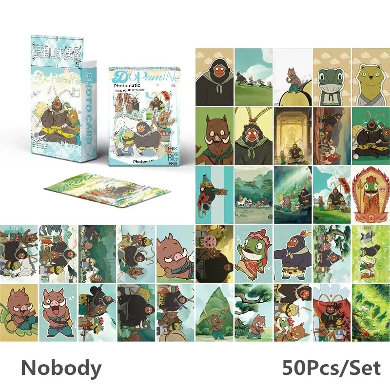 50Pcs/Set Nobody Laser Lomo Cards Langlangshan Little Monsters HD Photocards No Repeat Anime Collectible Cards
50Pcs/Set Nobody Laser Lomo Cards Langlangshan Little Monsters HD Photocards No Repeat Anime Collectible Cards