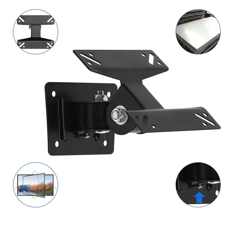 2X Wall Mount Stand For 15-27Inch LCD LED Screen Height Adjustable Monitor Retractable Wall For VESA Tv Bracket
2X Wall Mount Stand For 15-27Inch LCD LED Screen Height Adjustable Monitor Retractable Wall For VESA Tv Bracket