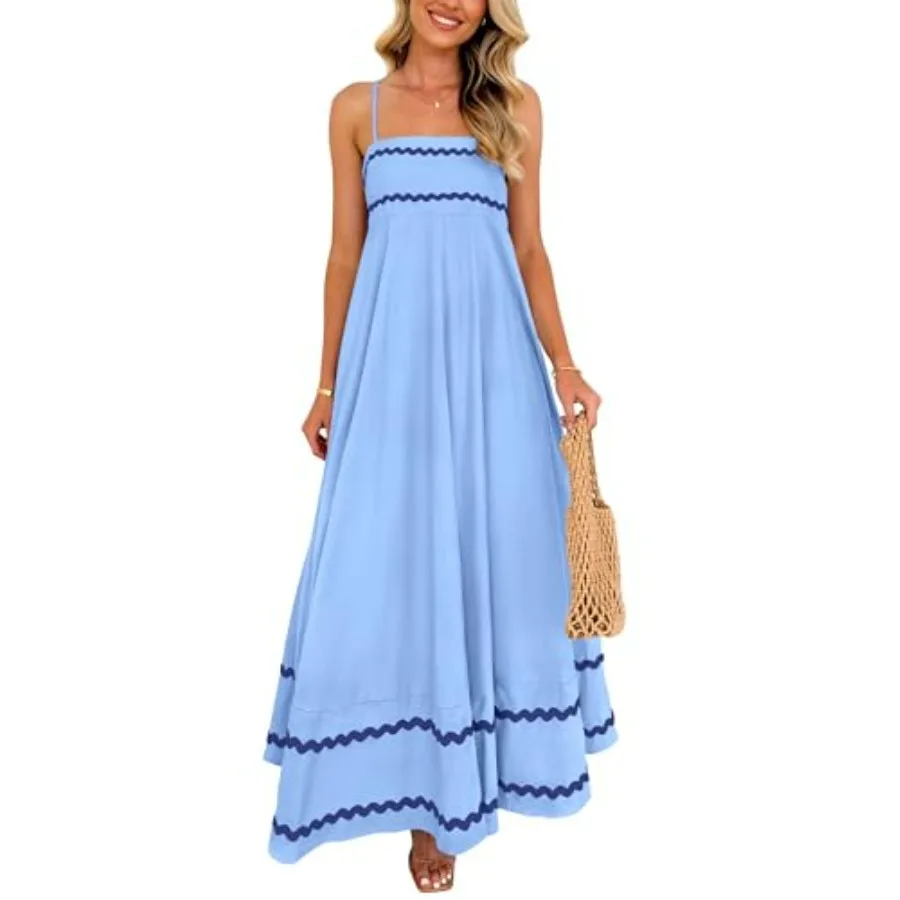 PRETTYGARDEN Women's 2026 Summer Flowy Maxi Dress Casual Sleeveless Spaghetti Strap Ruffle Beach Long Dresses
PRETTYGARDEN Women's 2026 Summer Flowy Maxi Dress Casual Sleeveless Spaghetti Strap Ruffle Beach Long Dresses