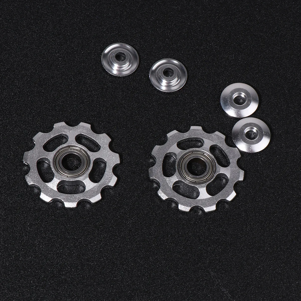 2Pcs 11 Tooth Rear Derailleur Pulley Aluminum Alloy for Road Bike Strong Endurance Easy Install Bike Derailleur Pulley 11T
2Pcs 11 Tooth Rear Derailleur Pulley Aluminum Alloy for Road Bike Strong Endurance Easy Install Bike Derailleur Pulley 11T