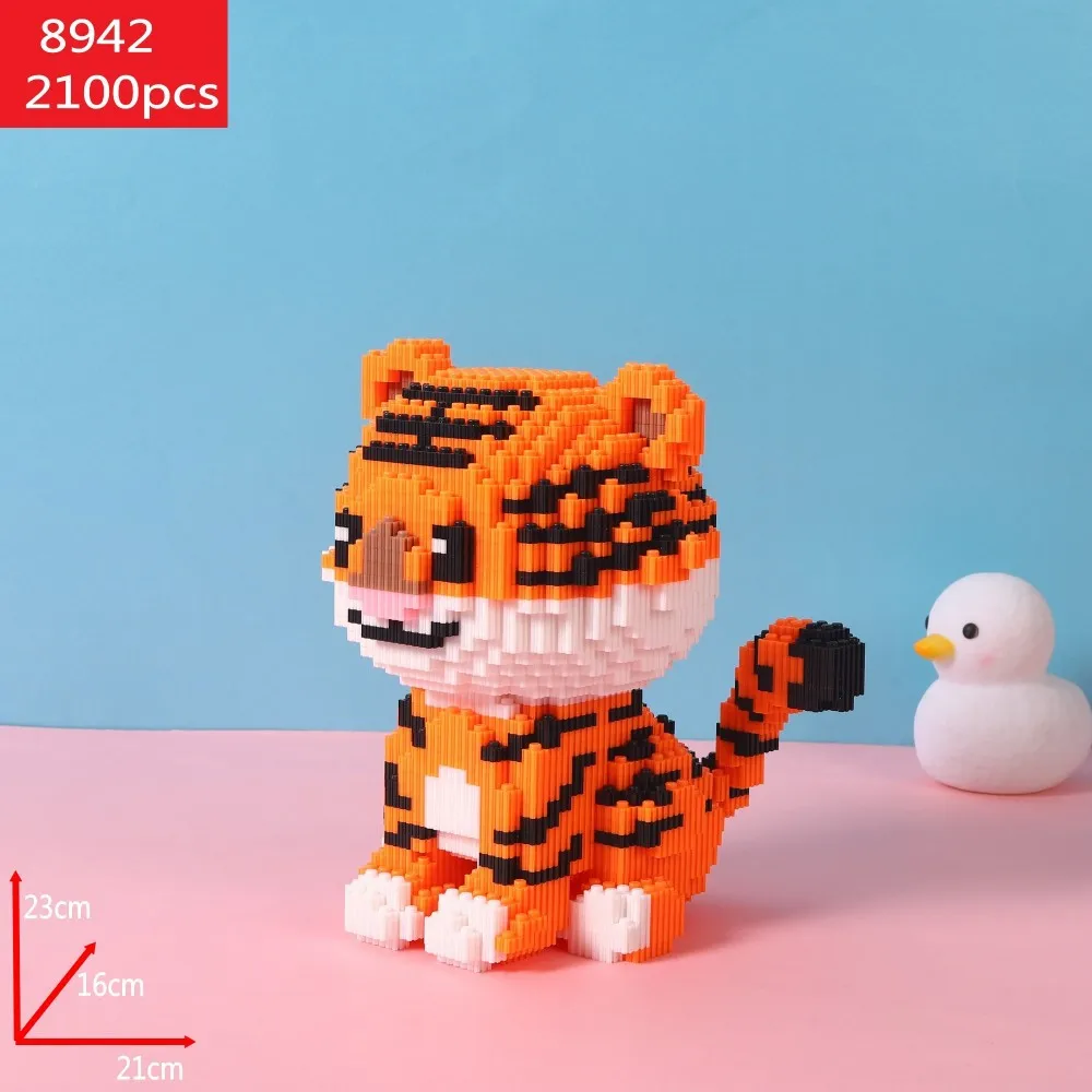 Cute Tiger Model Compatible Series Building Block Puzzle Boys and Girls New Year Gift Assembly Ornament Kids Toys
Cute Tiger Model Compatible Series Building Block Puzzle Boys and Girls New Year Gift Assembly Ornament Kids Toys