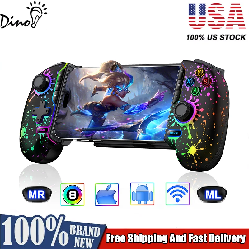 DinoFire MC302 Геймпад для мобильного телефона Type C Hall Механический контроллер для телефона Android IOS15/16 Cloud Gaming Xbox Game Pass
DinoFire MC302 Геймпад для мобильного телефона Type C Hall Механический контроллер для телефона Android IOS15/16 Cloud Gaming Xbox Game Pass