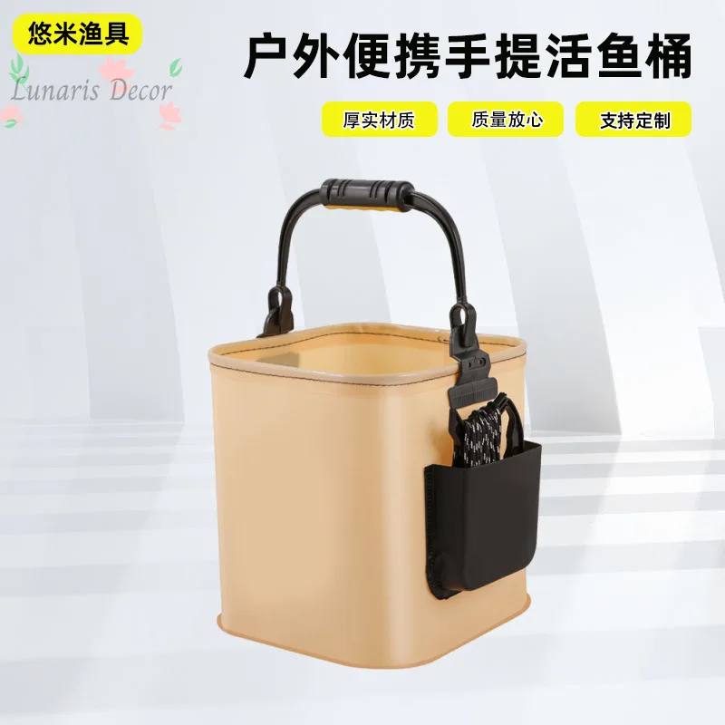 Foldable water bucket, wild fishing hand-held fish bucket, fish box, portable, foldable live fish bucket, 24cm
Foldable water bucket, wild fishing hand-held fish bucket, fish box, portable, foldable live fish bucket, 24cm