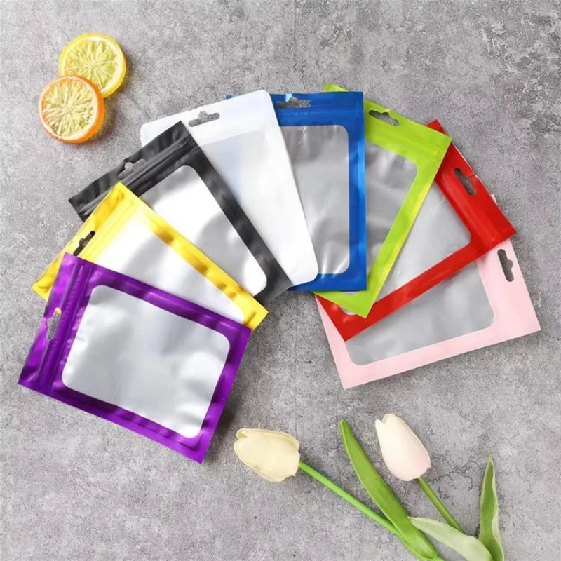 100PCS Matte Aluminum Foil Ziplock Hanging Bag DIY Jewelry Snack Sugar Hardware Hair Ropes Phone Cell Xmas Wedding Gifts Pouches
100PCS Matte Aluminum Foil Ziplock Hanging Bag DIY Jewelry Snack Sugar Hardware Hair Ropes Phone Cell Xmas Wedding Gifts Pouches