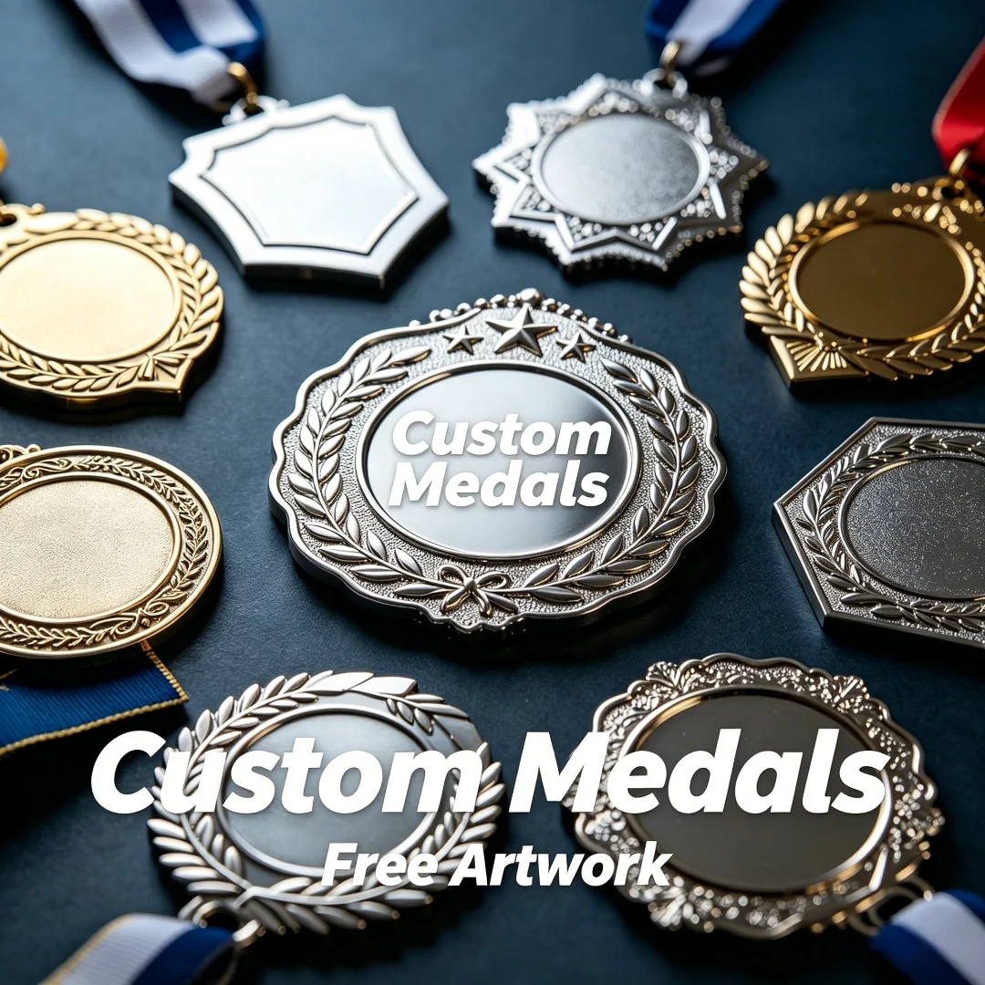 Blank Custom Engraving Medal, Metal Laurel Wreath Sport Award, Personalized Gold Silver Competition Trophy Medal for Events
Blank Custom Engraving Medal, Metal Laurel Wreath Sport Award, Personalized Gold Silver Competition Trophy Medal for Events