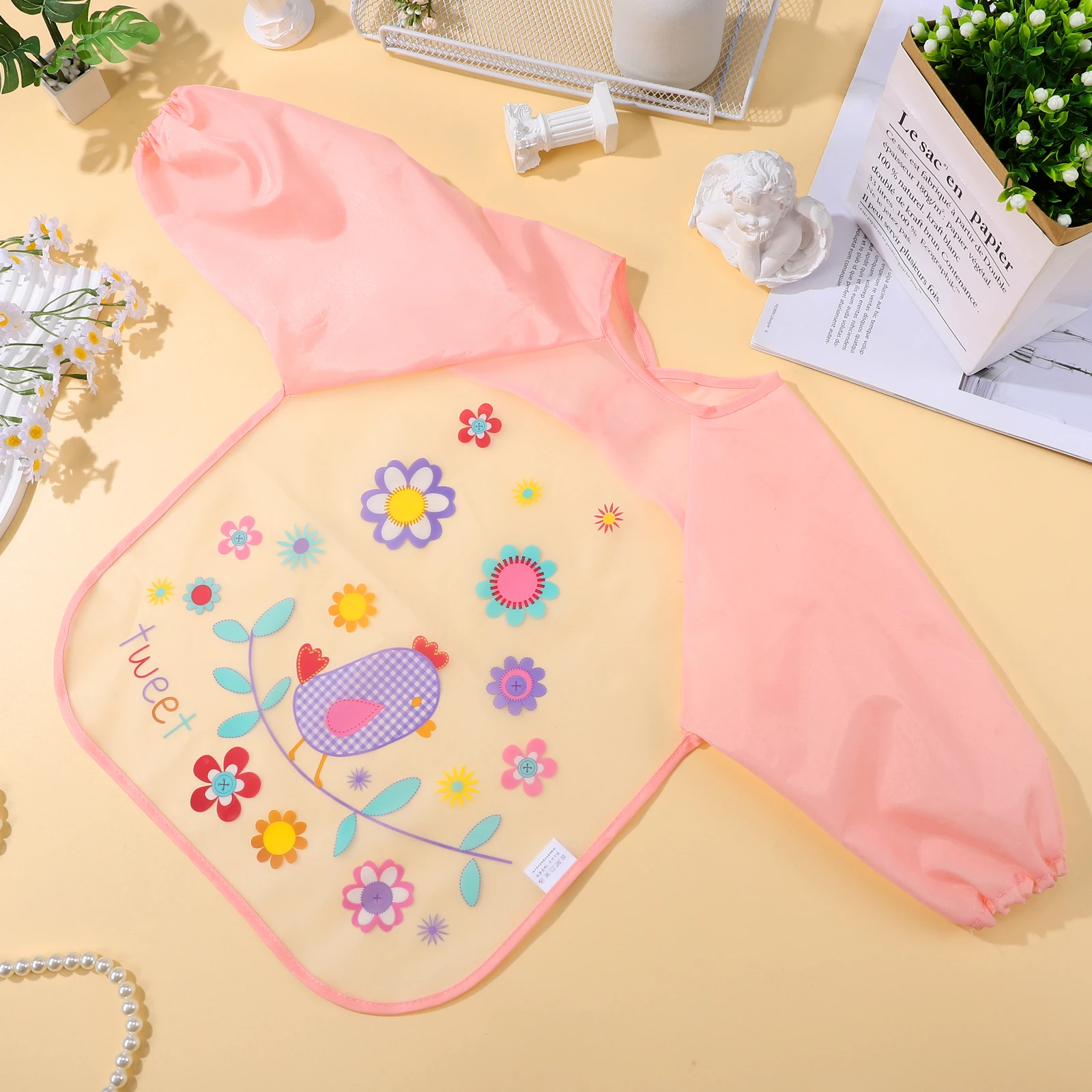 Waterproof Smock Long Sleeved Apron Kids Aprons for Painting Feeding Children Children's Bib
Waterproof Smock Long Sleeved Apron Kids Aprons for Painting Feeding Children Children's Bib