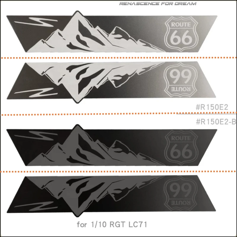 RC Car side metal protection stainless steel sheet simulation modification parts for 1/10 RC RGT LC71 #R150E2