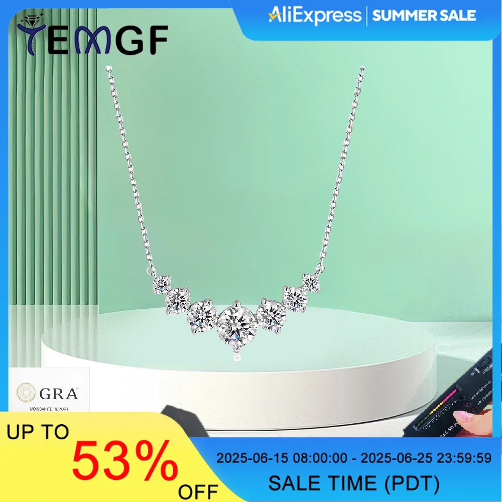 TEMGF Moissanite/Zircon Necklace S925 Sterling Silver 18K Plated for Women Wedding Elegant Fashion Fine Jewelry Love Gifts
TEMGF Moissanite/Zircon Necklace S925 Sterling Silver 18K Plated for Women Wedding Elegant Fashion Fine Jewelry Love Gifts
