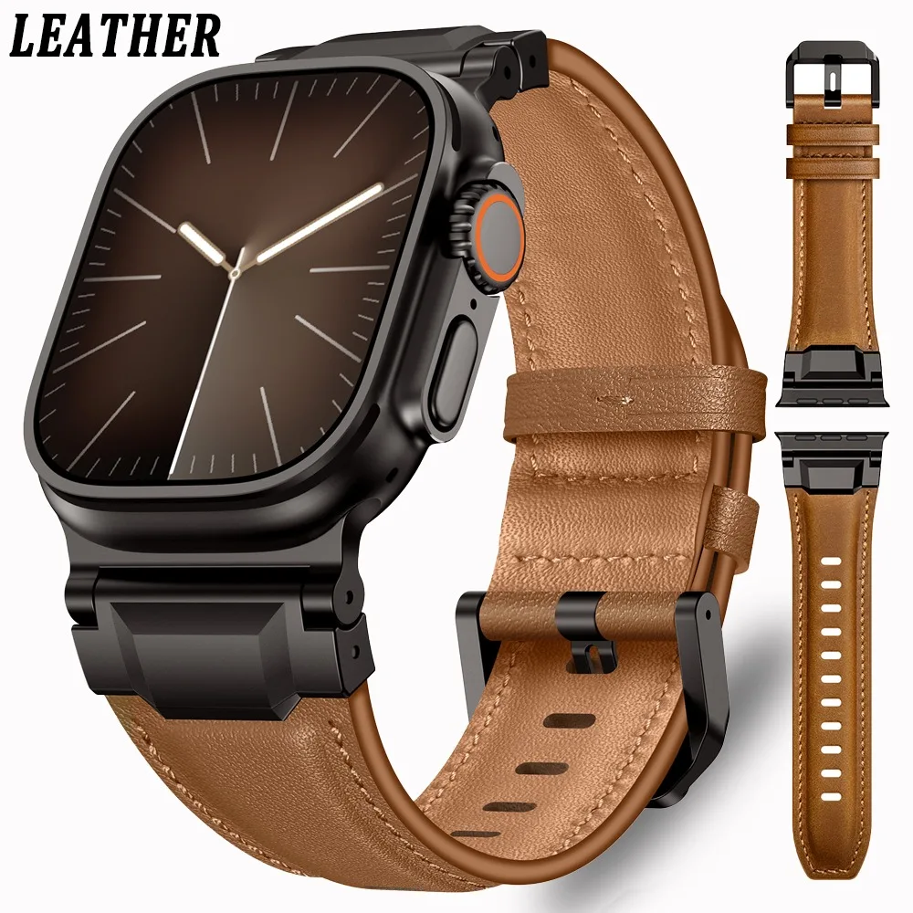 Элегантный кожаный ремешок для Apple Watch Ultra 3 2 49 мм серии 11 10 46 мм Мужские деловые ремешки для Iwatch 9 8 7 6 5 4 Se 3 44 мм 45 мм
Элегантный кожаный ремешок для Apple Watch Ultra 3 2 49 мм серии 11 10 46 мм Мужские деловые ремешки для Iwatch 9 8 7 6 5 4 Se 3 44 мм 45 мм