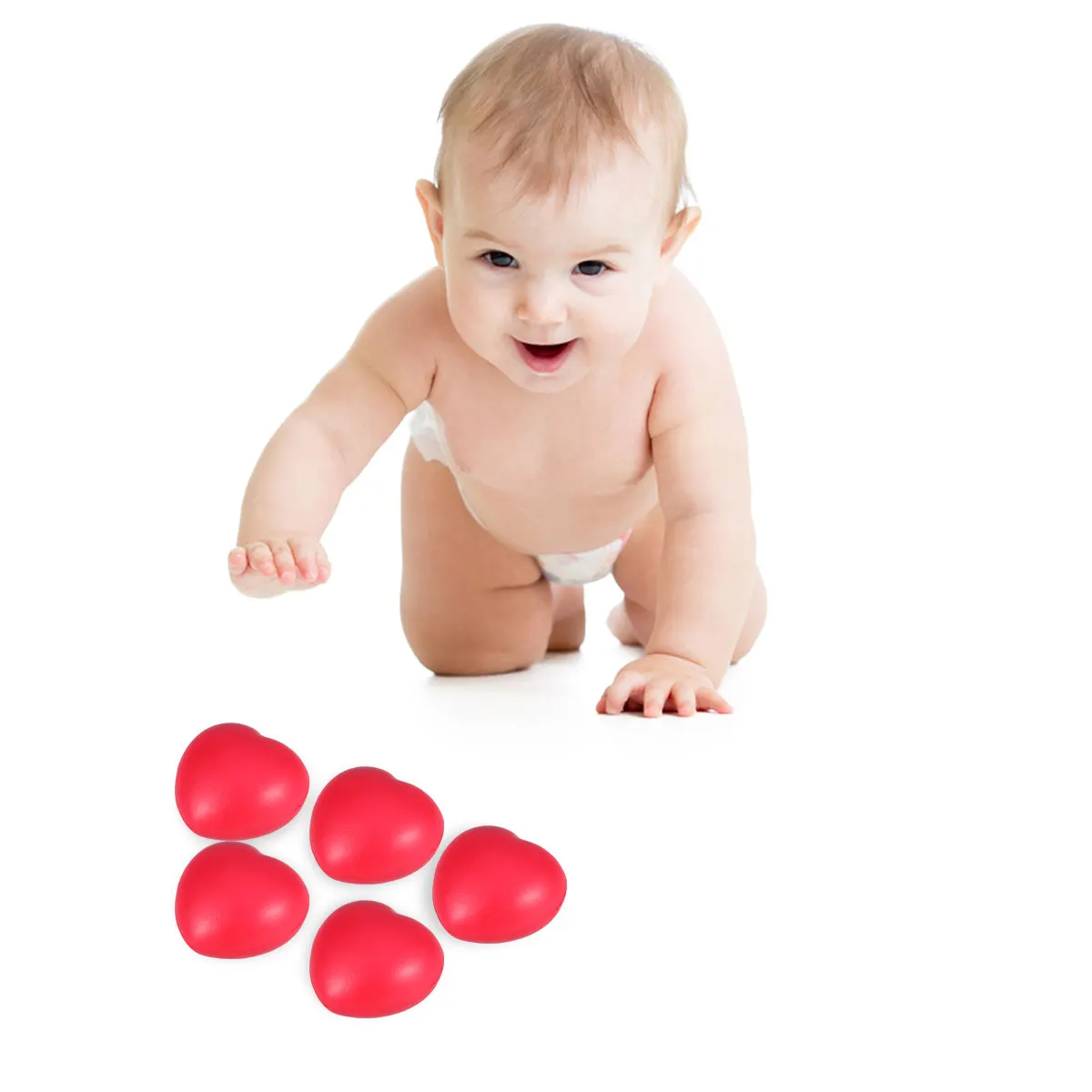 6Pcs Heart Shape PU Foam Stress Ball Set for Kids Toddlers Sensory Play Relaxation Color Cognition Imagination Boost
6Pcs Heart Shape PU Foam Stress Ball Set for Kids Toddlers Sensory Play Relaxation Color Cognition Imagination Boost