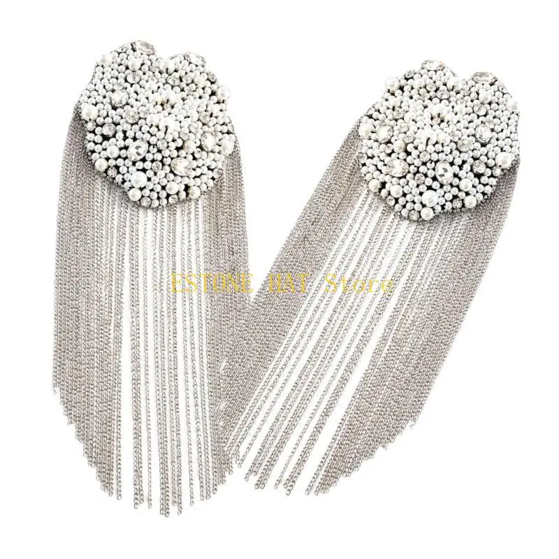49MF Crystal Bead Studded Epaulets Shoulder Decoration for Stage Show Clothes Garment
49MF Crystal Bead Studded Epaulets Shoulder Decoration for Stage Show Clothes Garment