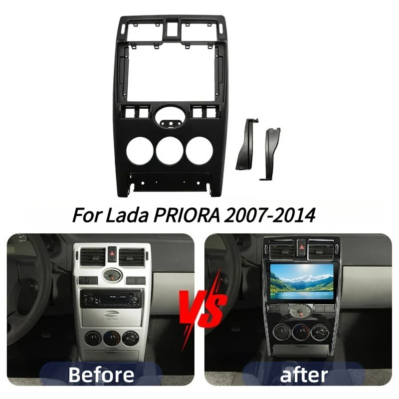 Car Fascia For Lada PRIORA 2007-2014 central control navigation frame Android large screen navigation frame audio panel
Car Fascia For Lada PRIORA 2007-2014 central control navigation frame Android large screen navigation frame audio panel