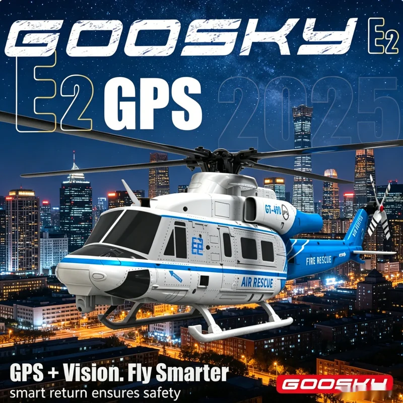 Goosky E2 GT-490 GPS Remote Controlled Helicopter Simulation Armed Rescue Fighter Six-Axis Stability Toys For Hobbyists And Kids
Goosky E2 GT-490 GPS Remote Controlled Helicopter Simulation Armed Rescue Fighter Six-Axis Stability Toys For Hobbyists And Kids