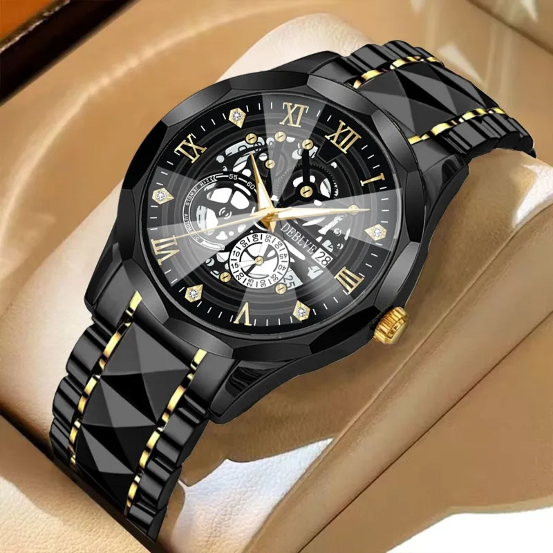 Men's Watch, Rhombus Calendar Fashion Alloy Steel Strap Quartz Watch
Men's Watch, Rhombus Calendar Fashion Alloy Steel Strap Quartz Watch