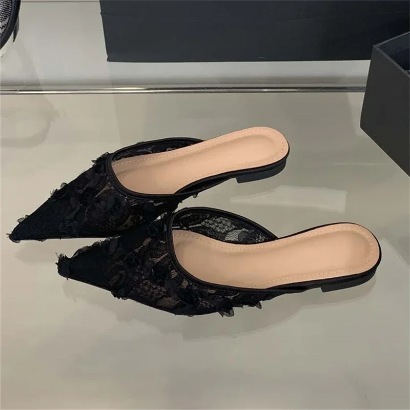 Eilyken New Elegant Square Low Heels Mule Women Slippers Fashion Summer Cosy Mesh Shallow Pointed Toe Dress Female Shoes
Eilyken New Elegant Square Low Heels Mule Women Slippers Fashion Summer Cosy Mesh Shallow Pointed Toe Dress Female Shoes