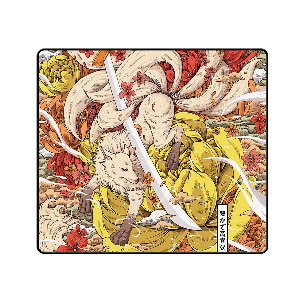 Nine-tailed Fox Gaming Mouse Pad Art Illustration Rubber Mousepad 45*40cm Office Non-Slip Laptop Computer Mouse Mat Keyboard Mat
Nine-tailed Fox Gaming Mouse Pad Art Illustration Rubber Mousepad 45*40cm Office Non-Slip Laptop Computer Mouse Mat Keyboard Mat
