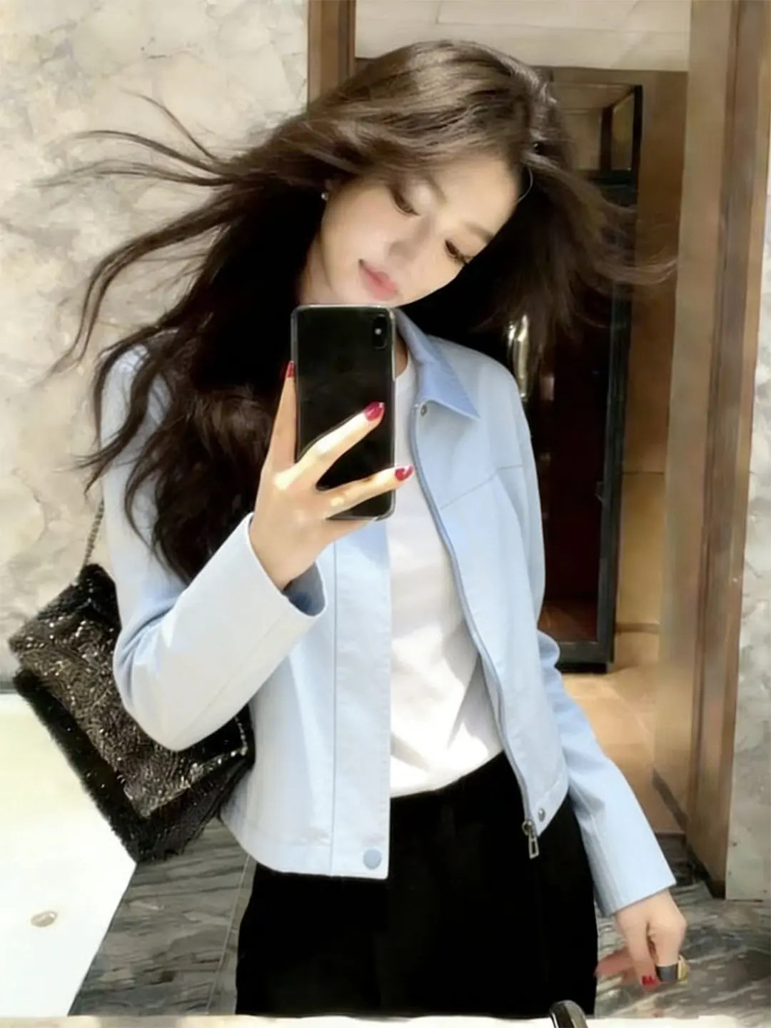 Elegant Blue Casual Women's Jacket Spring 2026 Fashion Unique Beautiful Small Size Zipper Closure Short Outerwear
Elegant Blue Casual Women's Jacket Spring 2026 Fashion Unique Beautiful Small Size Zipper Closure Short Outerwear