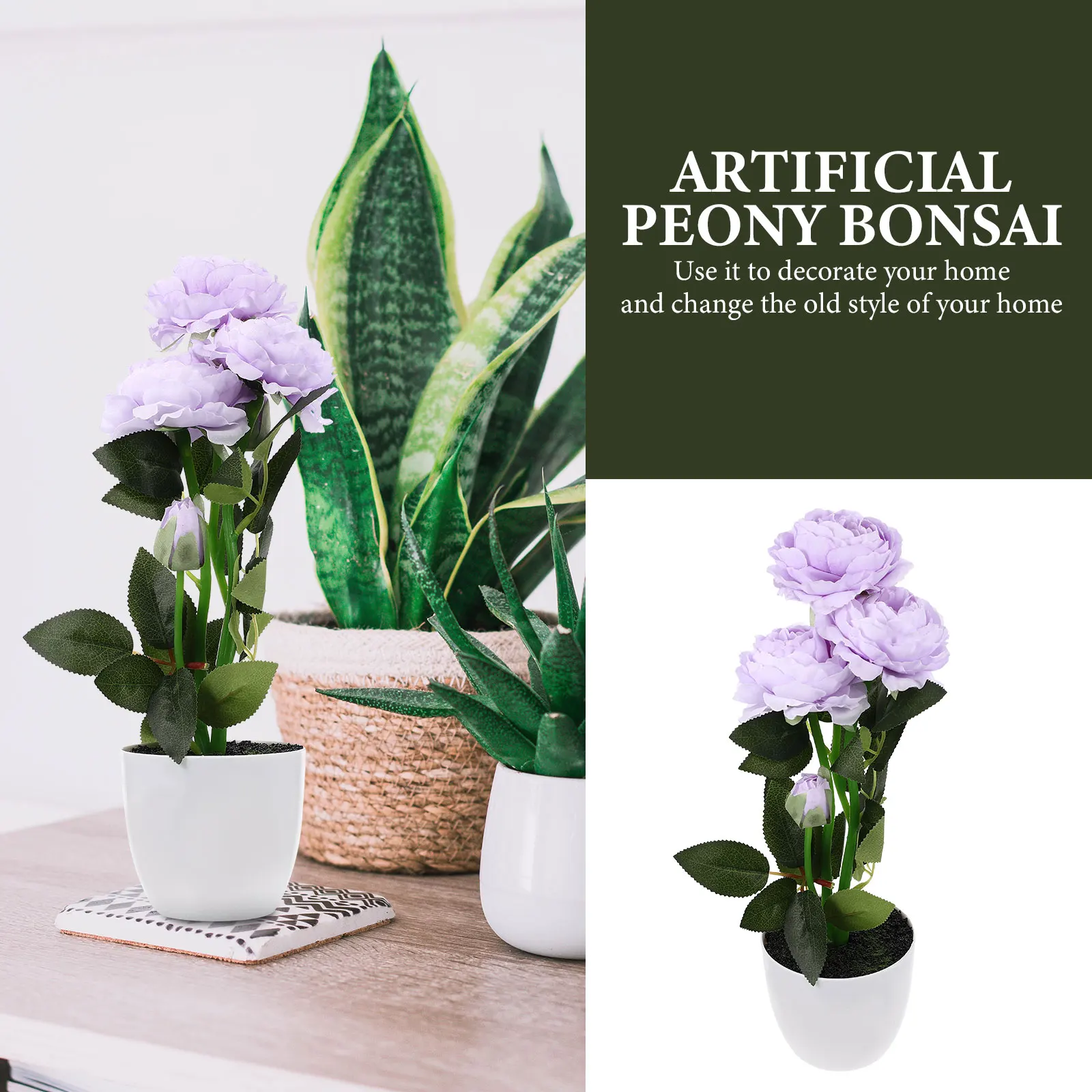 Artificial Peony Bonsai Small Fake Plant Decor Pots Faux Flowers Home Office Shop Decoration Natural Atmosphere Lifelike
Artificial Peony Bonsai Small Fake Plant Decor Pots Faux Flowers Home Office Shop Decoration Natural Atmosphere Lifelike
