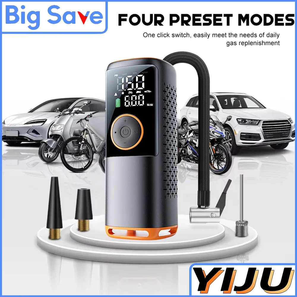 12 В 160PSI сверхмощный портативный металлический воздушный компрессор, насос для автомобильных шин, мини-воздушный компрессор, автомобильный электрический надувной 
12 В 160PSI сверхмощный портативный металлический воздушный компрессор, насос для автомобильных шин, мини-воздушный компрессор, автомобильный электрический надувной