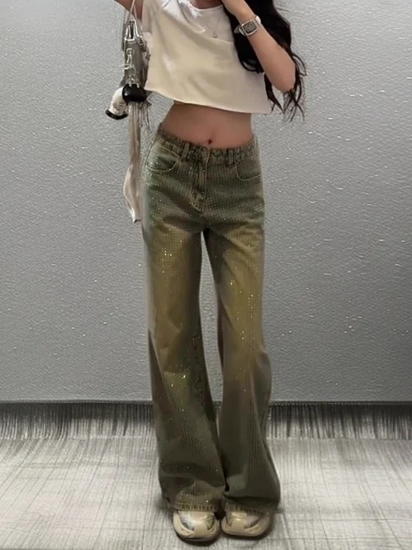 Американские джинсы в стиле ретро с эффектом утяжки, с высокой талией, модные, прямые, широкие брюки, женские повседневные брюки с высокой талией...
Американские джинсы в стиле ретро с эффектом утяжки, с высокой талией, модные, прямые, широкие брюки, женские повседневные брюки с высокой талией...