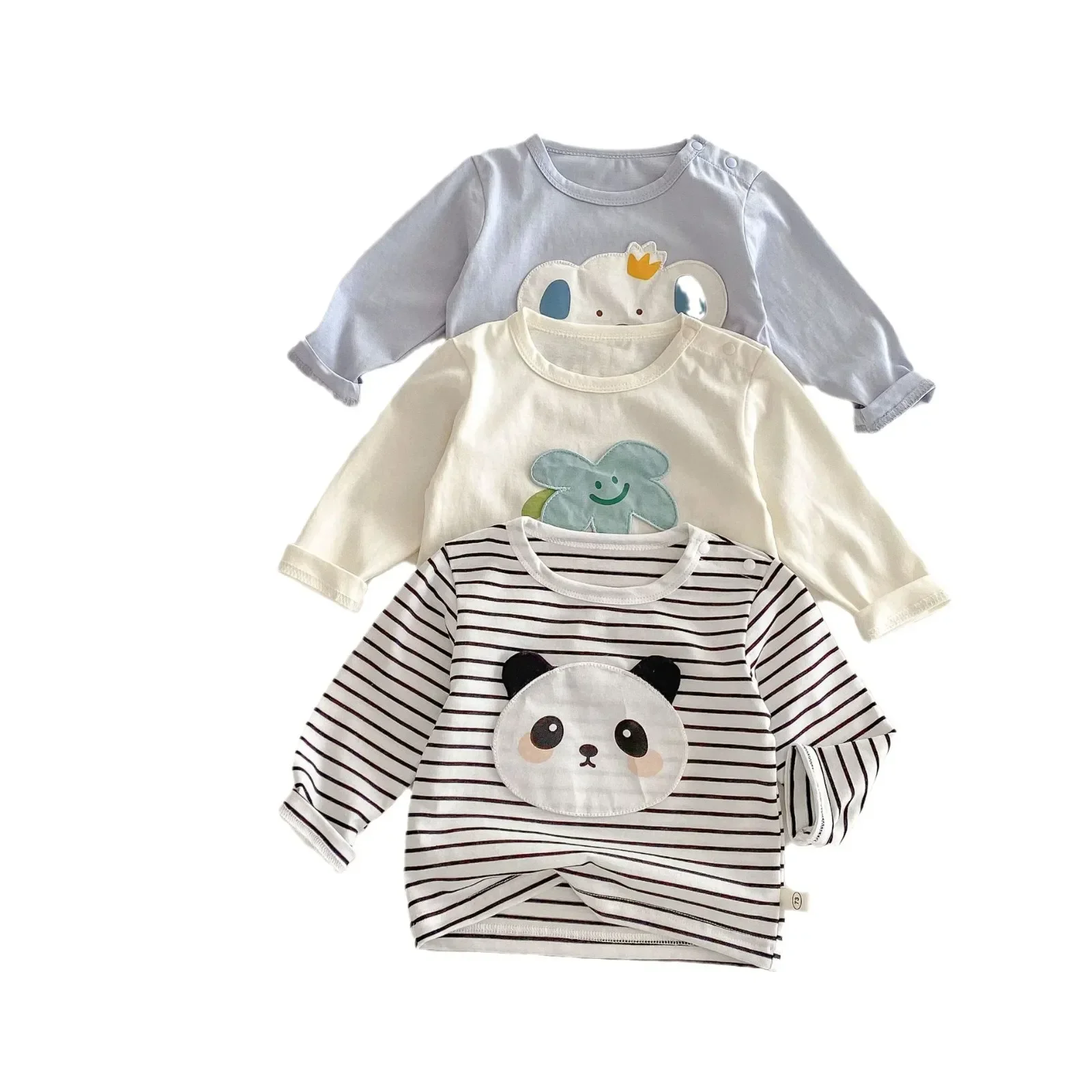 Toddler Boys Cartoon T-shirt 0-5Y Korean Style Patch Decor Base Shirt Spring Tops
Toddler Boys Cartoon T-shirt 0-5Y Korean Style Patch Decor Base Shirt Spring Tops