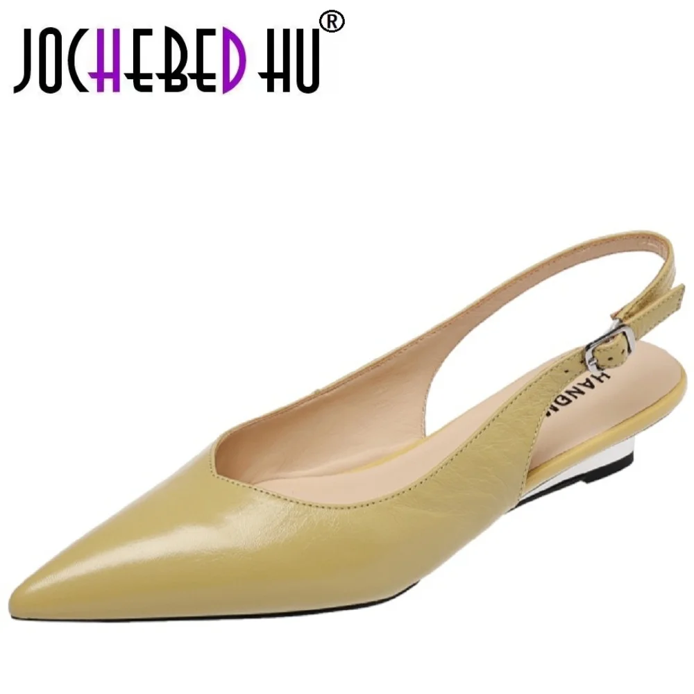 【JOCHEBED HU】Women Handmade Genuine Leather Wedges Pointed Toe Soft and comfortable Sandals Office Ladies Summer Shoes 33-41
【JOCHEBED HU】Women Handmade Genuine Leather Wedges Pointed Toe Soft and comfortable Sandals Office Ladies Summer Shoes 33-41