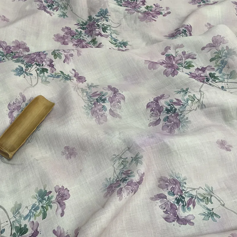 High-quality new ramie sewing materials Fresh printing telas High end Gown Dress Wide leg trousers fabric
High-quality new ramie sewing materials Fresh printing telas High end Gown Dress Wide leg trousers fabric