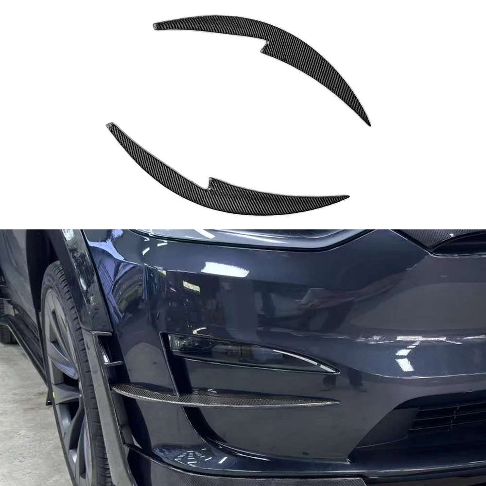 High Quality RZ Style Carbon Fiber Body Kit Front Canards for Tesla Model X Plaid
High Quality RZ Style Carbon Fiber Body Kit Front Canards for Tesla Model X Plaid