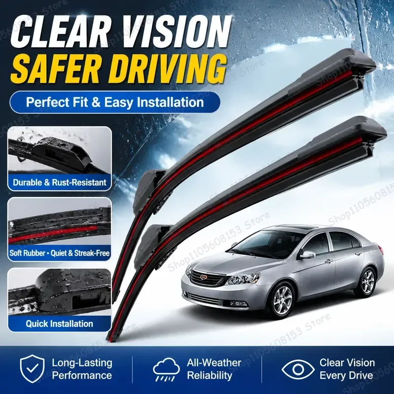 For Geely Binray Coolray Emgrand SX11 GX3 Upgraded Dual Rubber Windshield Wiper Blades All-Weather Car Cleaning Accessories
For Geely Binray Coolray Emgrand SX11 GX3 Upgraded Dual Rubber Windshield Wiper Blades All-Weather Car Cleaning Accessories