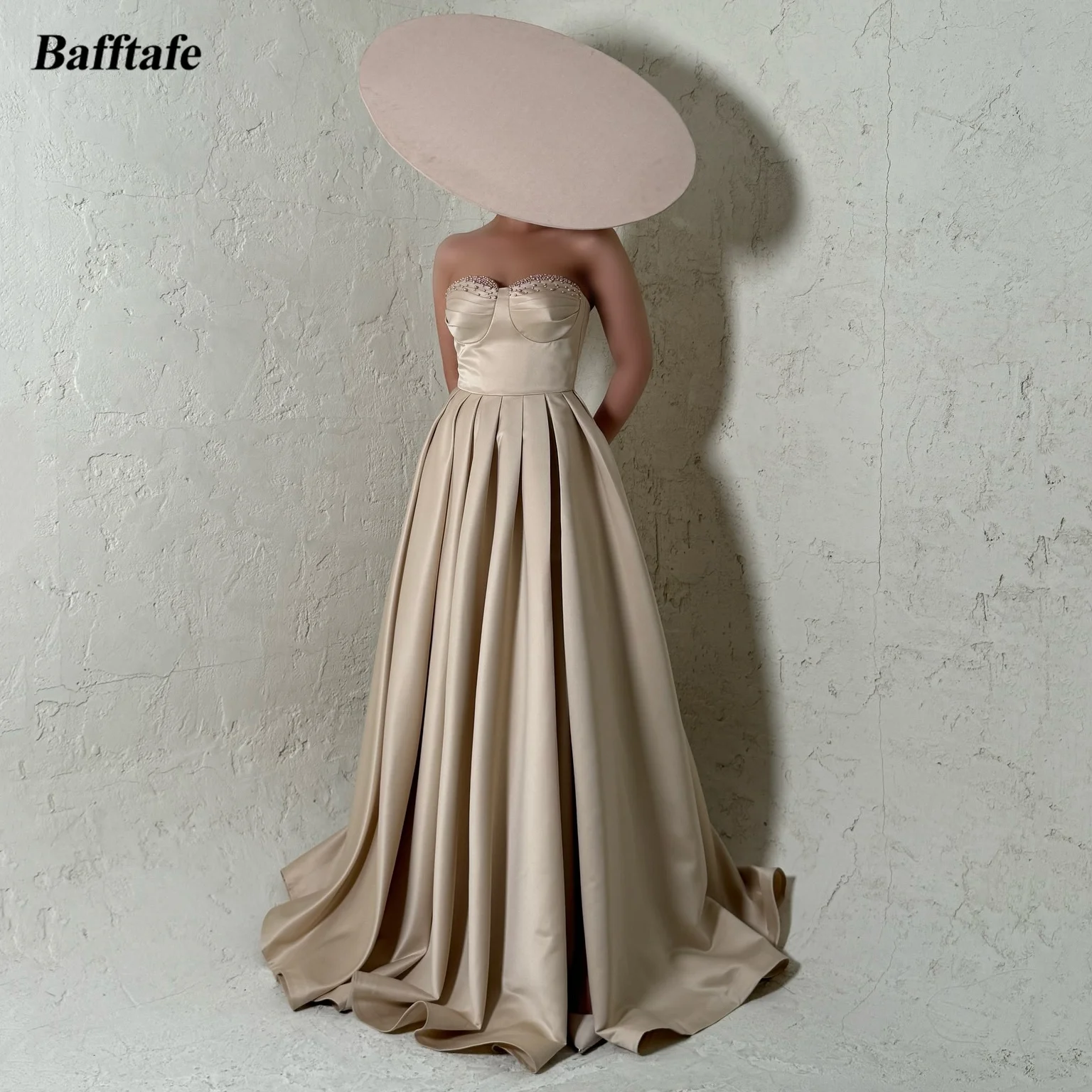 Bafftafe A Line Satin Evening Dresses Customized Pearls Sweetheart Women Formal Party Prom Dress Slit Corset Bridesmaid Gowns
Bafftafe A Line Satin Evening Dresses Customized Pearls Sweetheart Women Formal Party Prom Dress Slit Corset Bridesmaid Gowns