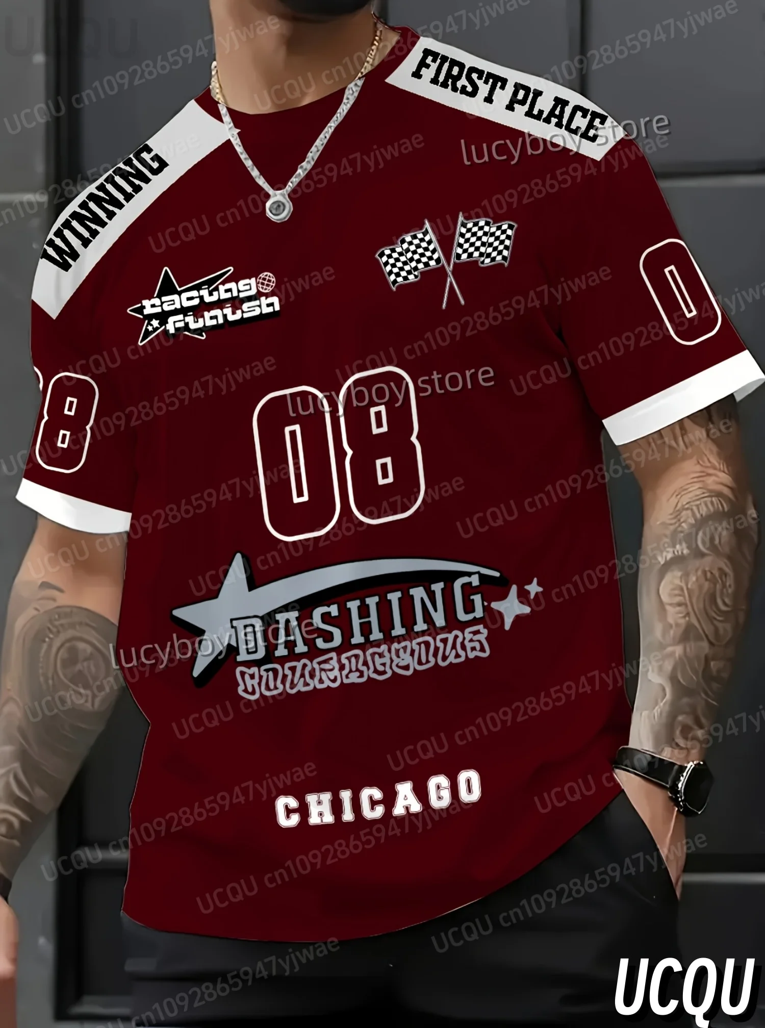 2025 FIRST PLACE No.8 Print American Style T-Shirt Man Short Sleeve O- Neck sport Tee Vintage racing T-shirt Men Clothes
2025 FIRST PLACE No.8 Print American Style T-Shirt Man Short Sleeve O- Neck sport Tee Vintage racing T-shirt Men Clothes