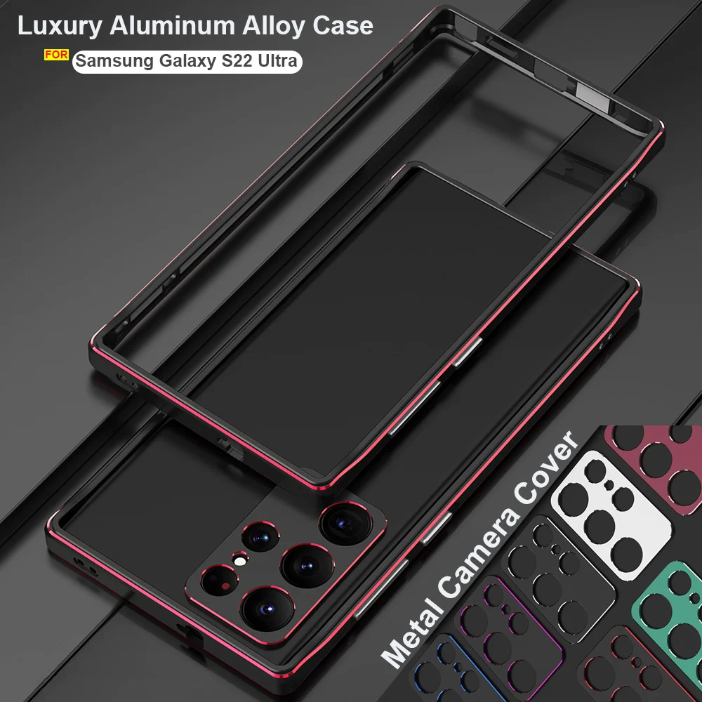 Двухцветный металлический бампер Aurora Border, алюминиевая рамка для Samsung Galaxy S22 Ultra S22Ultra, защитный чехол для камеры, рамка
Двухцветный металлический бампер Aurora Border, алюминиевая рамка для Samsung Galaxy S22 Ultra S22Ultra, защитный чехол для камеры, рамка