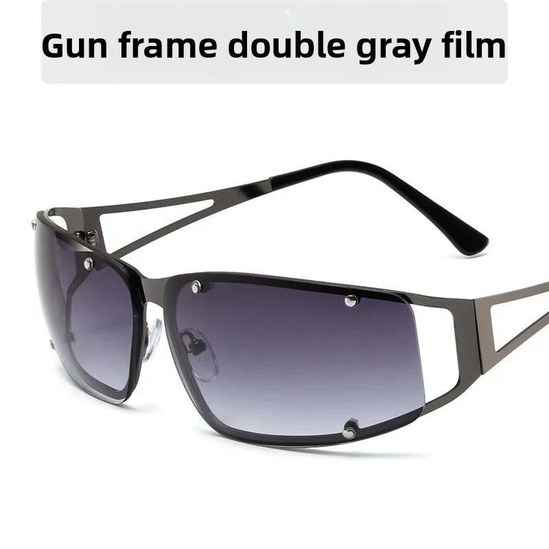 Metal hollow frameless sunglasses cyberpunk style Internet celebrity sunglasses European and American trend small frame glasses
Metal hollow frameless sunglasses cyberpunk style Internet celebrity sunglasses European and American trend small frame glasses