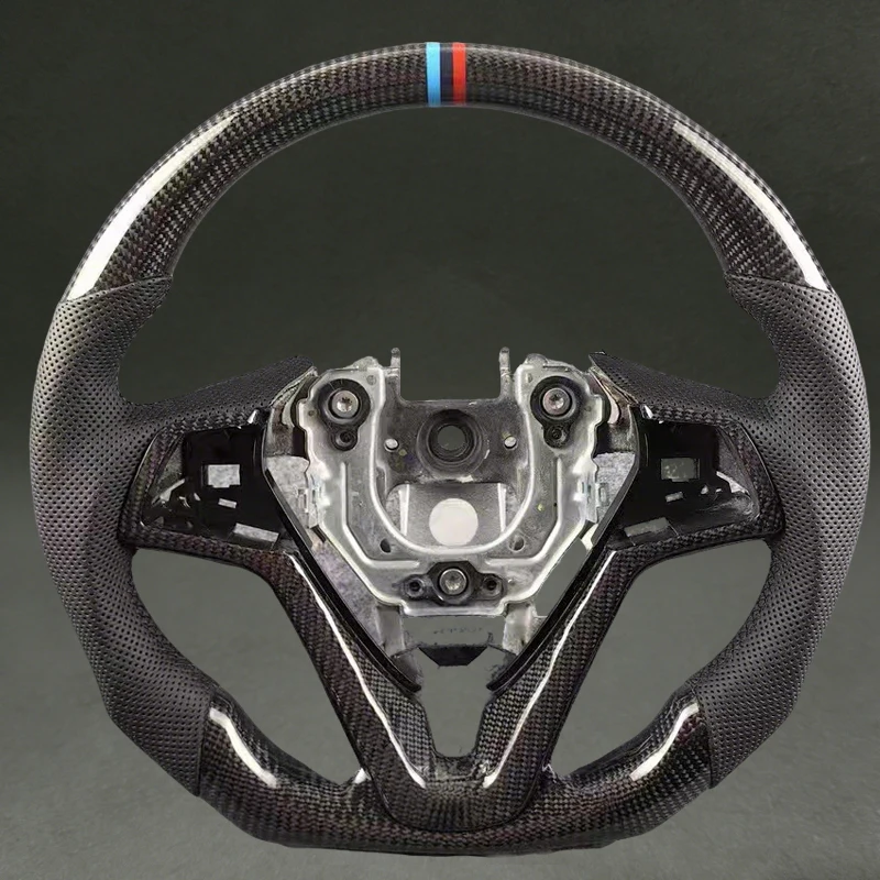 For Veloster Real Black Carbon Fiber Steering Wheel for Hyundai Veloster with Perforated Leather Customizable Stitching Quality
For Veloster Real Black Carbon Fiber Steering Wheel for Hyundai Veloster with Perforated Leather Customizable Stitching Quality