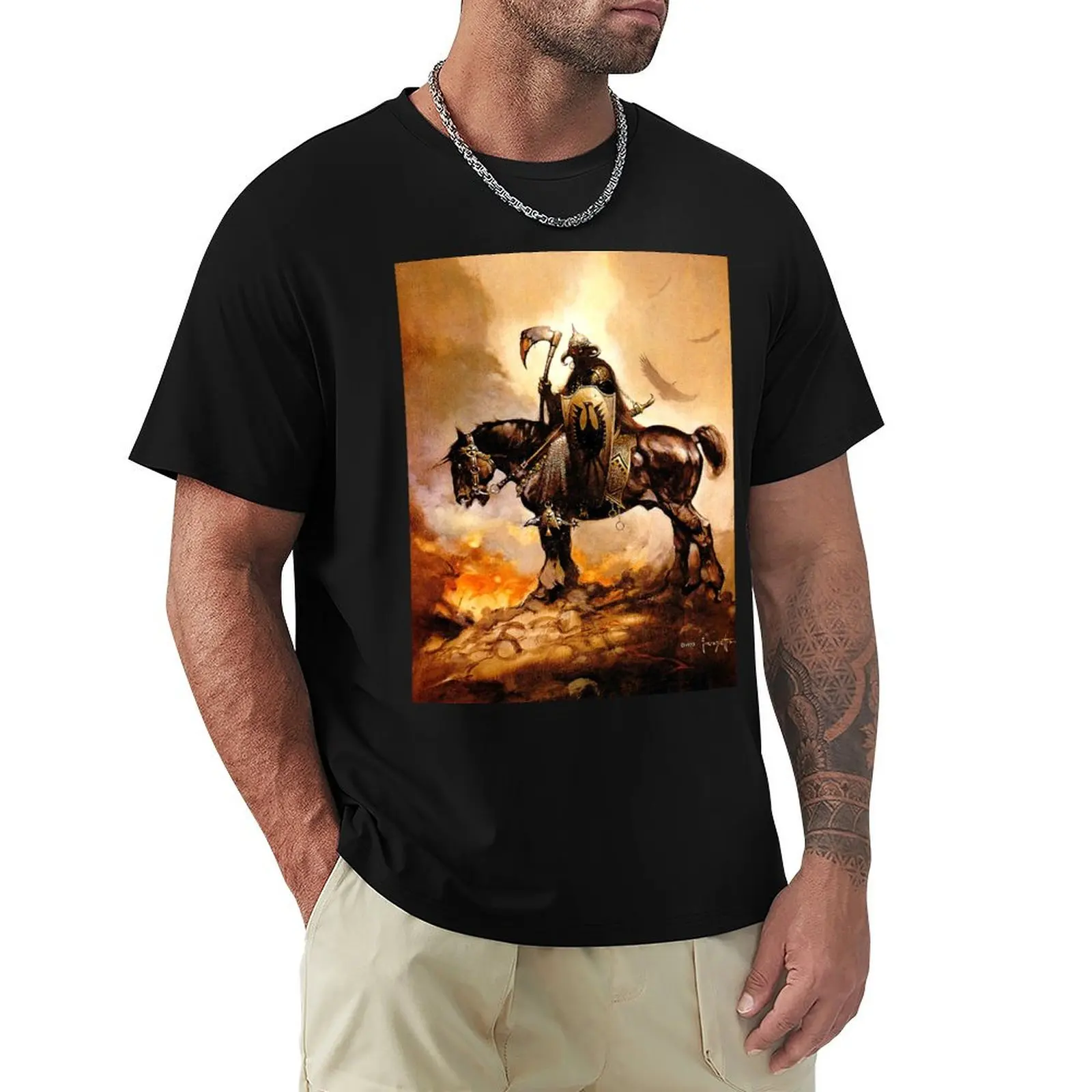 Frank Frazetta - Death Dealer T-Shirt cheap stuff summer tops anime Men's cotton t-shirt
Frank Frazetta - Death Dealer T-Shirt cheap stuff summer tops anime Men's cotton t-shirt
