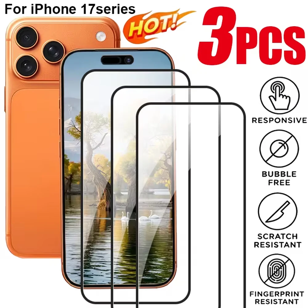 3PCS Tempered Glass For iPhone 17 Pro Max Air Screen Protector for iPhone 16 15 14 13 12 11 Pro 6 Plus 7 8 SE Protective Glass
3PCS Tempered Glass For iPhone 17 Pro Max Air Screen Protector for iPhone 16 15 14 13 12 11 Pro 6 Plus 7 8 SE Protective Glass