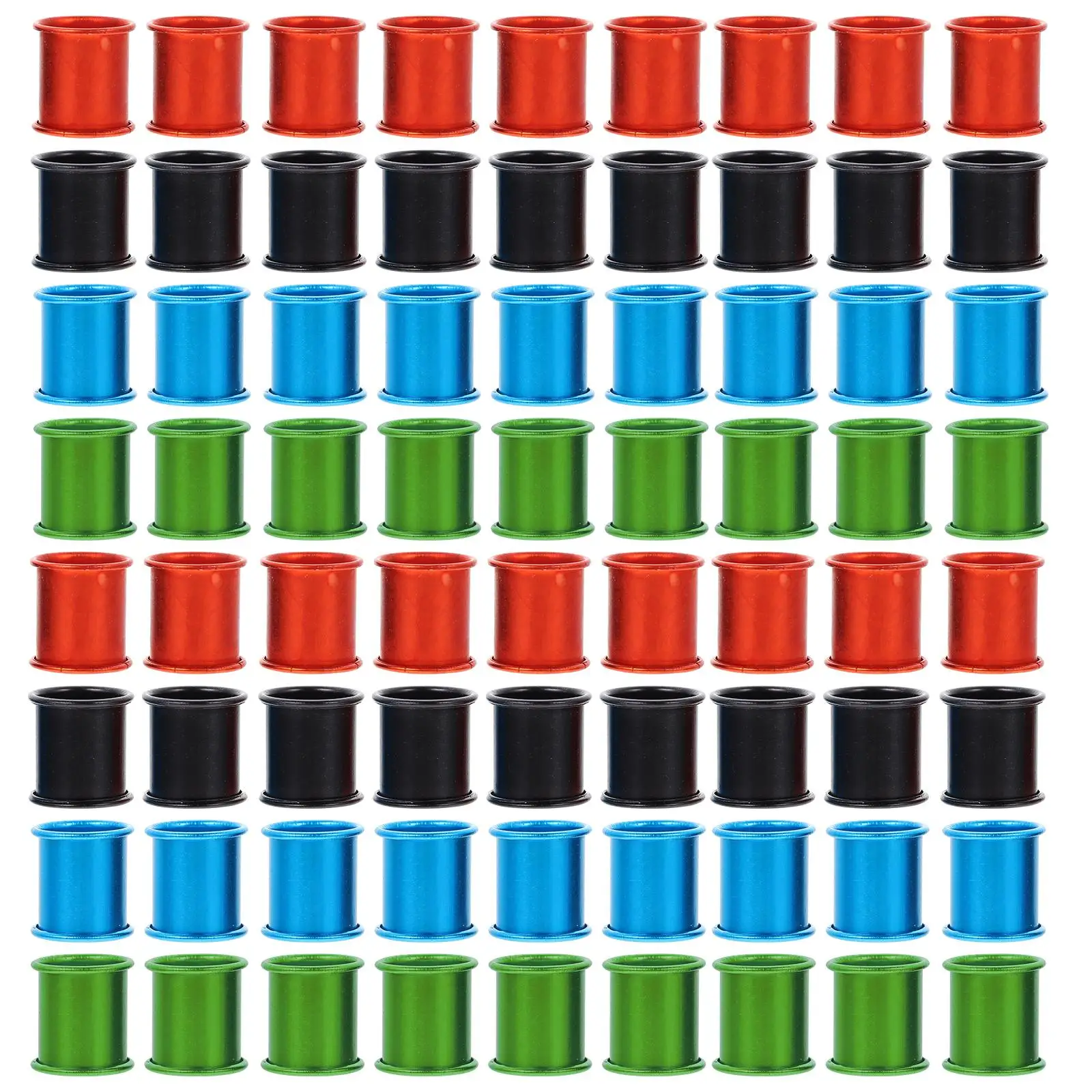 100 Pcs Pigeon Leg Rings Aluminum Identification for Chicken Bird Ankle Marker Reusable Red Blue Black Green Colors
100 Pcs Pigeon Leg Rings Aluminum Identification for Chicken Bird Ankle Marker Reusable Red Blue Black Green Colors