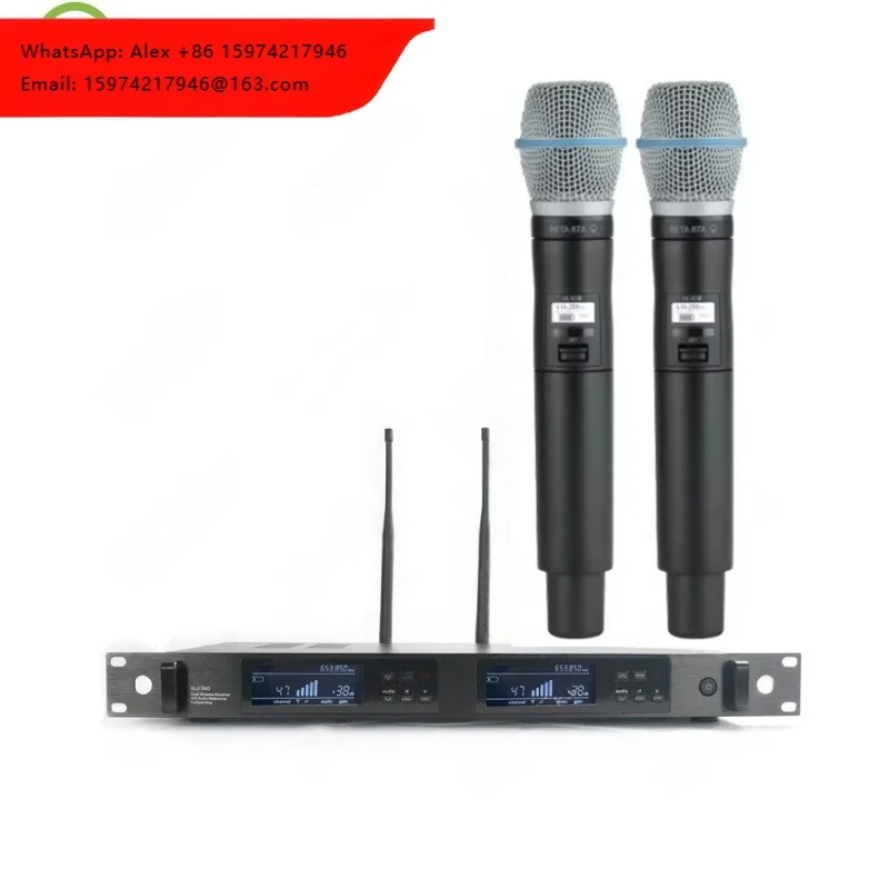 Qlx24d KSM9 Beta87 Lavalier Advanced Dual Channel Dynamic Wireless Handheld Karaoke Microphone For Church Stage Performance
Qlx24d KSM9 Beta87 Lavalier Advanced Dual Channel Dynamic Wireless Handheld Karaoke Microphone For Church Stage Performance