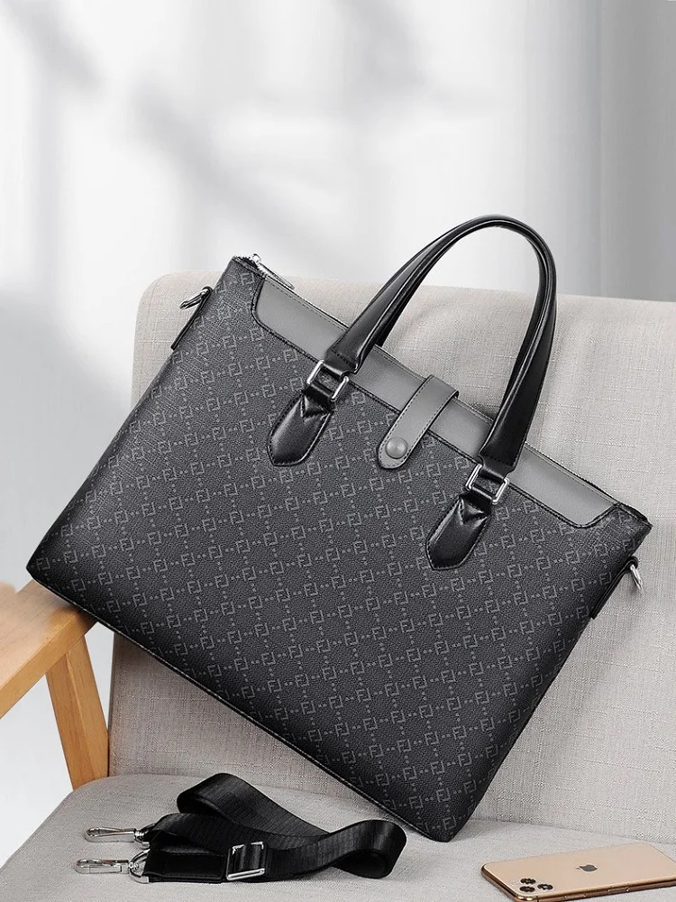 Fashion Men's Business Handbag PVC Commuting briefcase computer file crossbody bag high quality shoulder laptop bag for men
Fashion Men's Business Handbag PVC Commuting briefcase computer file crossbody bag high quality shoulder laptop bag for men