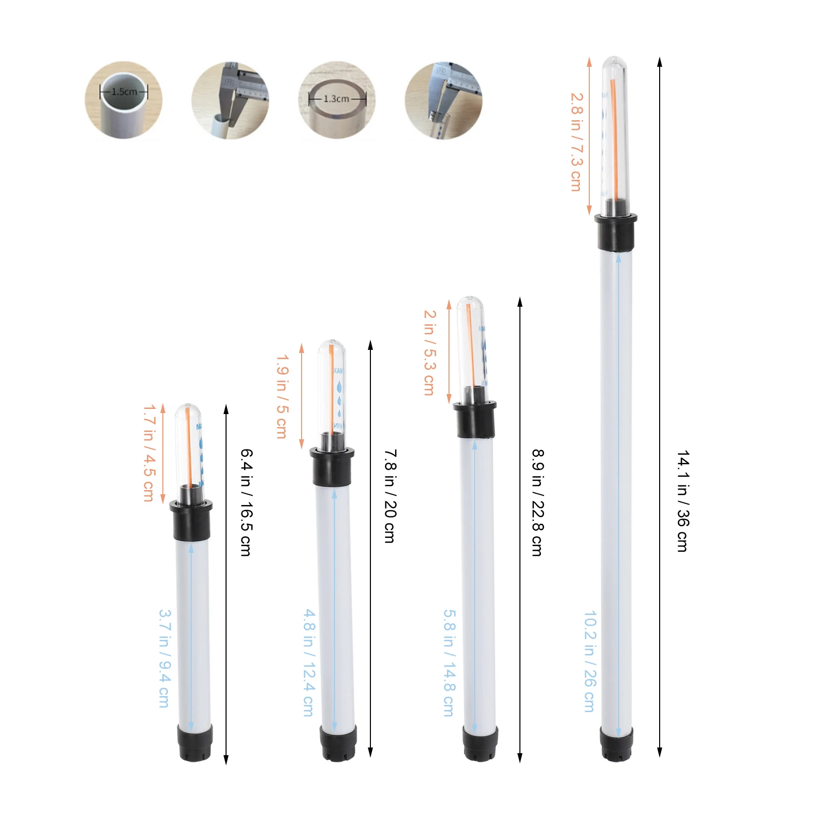 4pcs Float Water Level Gauge Self Watering Indicator Automatic Plant Tank Water Scale Gauge Reminder Shortage
4pcs Float Water Level Gauge Self Watering Indicator Automatic Plant Tank Water Scale Gauge Reminder Shortage