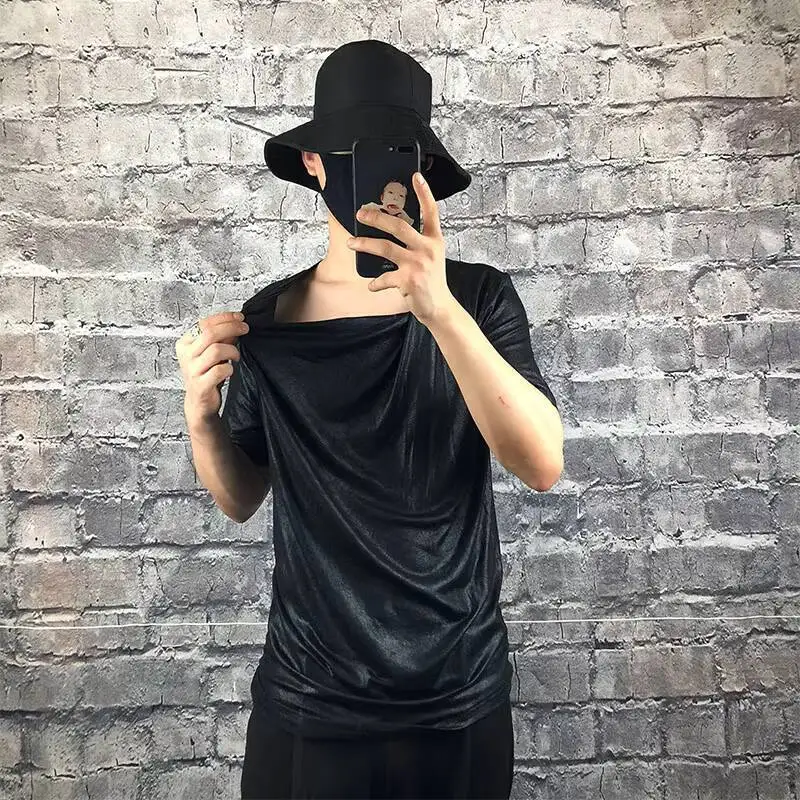 The new summer personality O collar thin men's short sleeve T-shirt original stage wind slim bottom T-shirt bright face
The new summer personality O collar thin men's short sleeve T-shirt original stage wind slim bottom T-shirt bright face