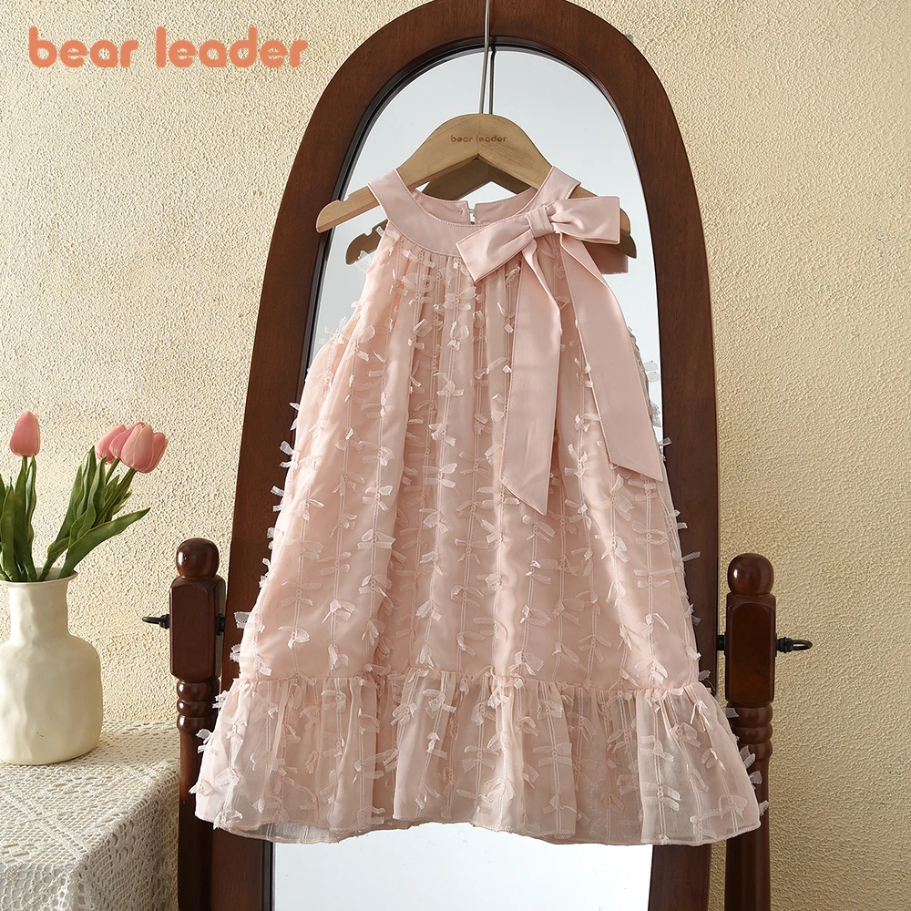 Bear Leader Summer New Flower Girl Dress Pink Bow Decoration Sleeveless Hanging Neck Birthday Party Children's Dresses
Bear Leader Summer New Flower Girl Dress Pink Bow Decoration Sleeveless Hanging Neck Birthday Party Children's Dresses