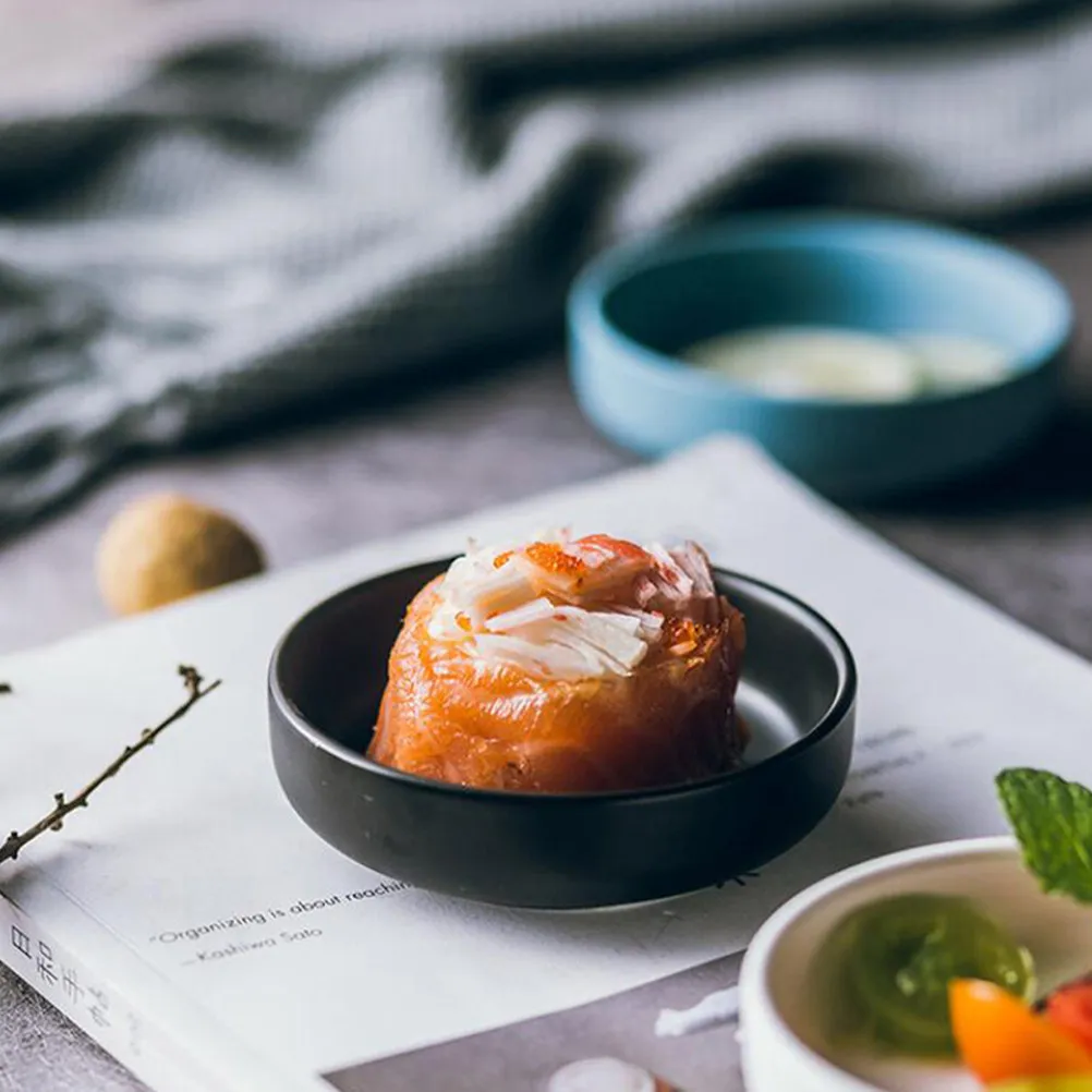 4Pcs Ceramic Dipping Bowls Japanese Style Soy Sauce Dish Mini Seasoning Dish for Sushi Mustard Vinegar Ginger Garlic Salad
4Pcs Ceramic Dipping Bowls Japanese Style Soy Sauce Dish Mini Seasoning Dish for Sushi Mustard Vinegar Ginger Garlic Salad