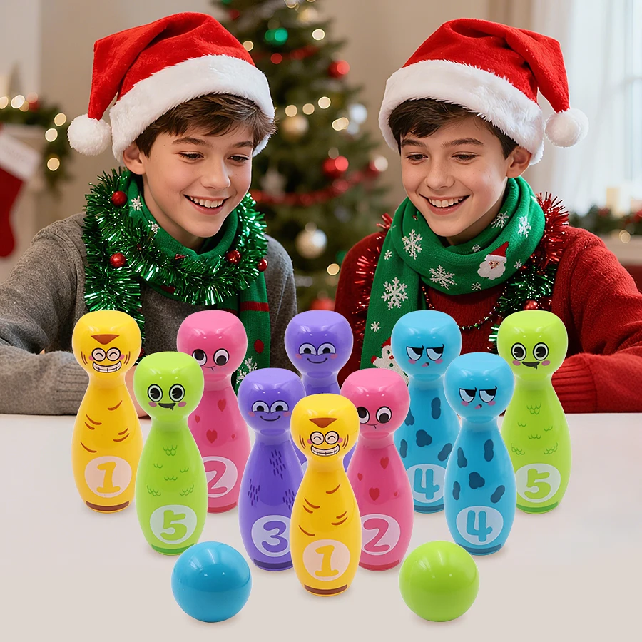 Children's bowling toys cartoon fun expression gift box packaging suitable for indoor and outdoor party games 10 bottles 2 balls
Children's bowling toys cartoon fun expression gift box packaging suitable for indoor and outdoor party games 10 bottles 2 balls