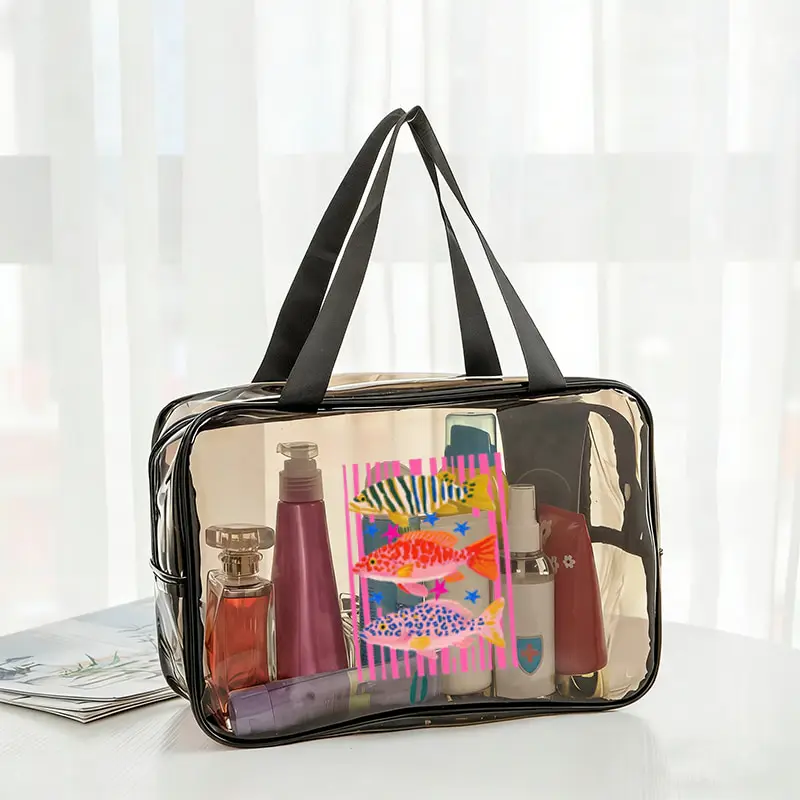 Maximalist Tropical Fish Trio Durable Fashionable Zipper Pvc Handheld Makeup Bag Fish Lover Gift Pencil Case Cosmetics Bag
Maximalist Tropical Fish Trio Durable Fashionable Zipper Pvc Handheld Makeup Bag Fish Lover Gift Pencil Case Cosmetics Bag