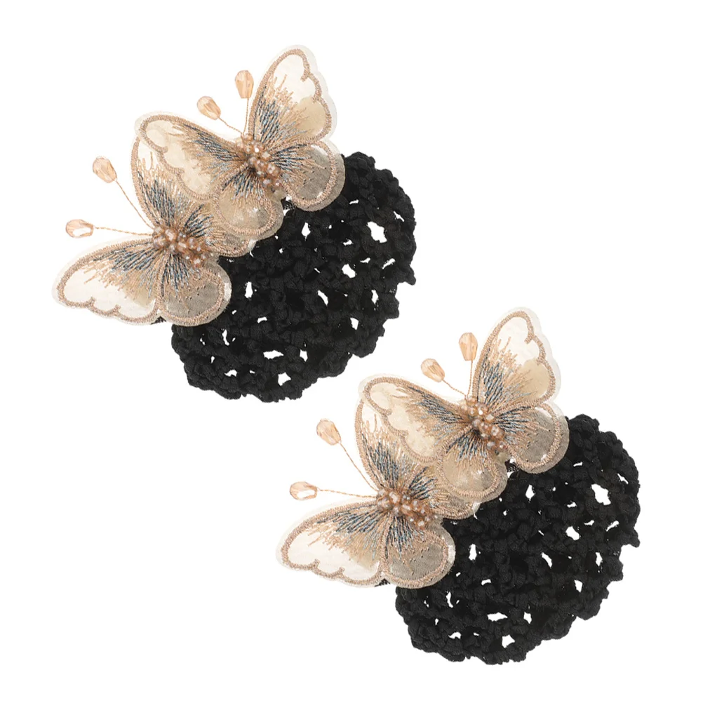 2pcs Hair Bun Net Women Mesh Hairnet Butterfly Decor Bun Cover For Nurses Flight Attendants Ballet Girls Wedding Party Hair
2pcs Hair Bun Net Women Mesh Hairnet Butterfly Decor Bun Cover For Nurses Flight Attendants Ballet Girls Wedding Party Hair