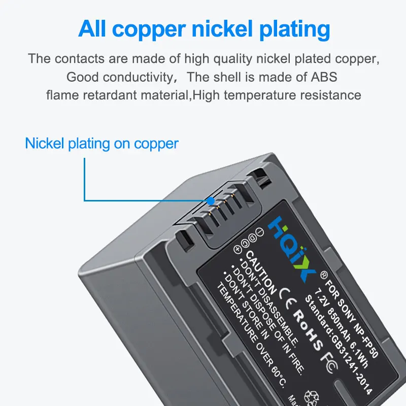 HQIX for Sony DCR-DVD602 DVD605 DVD653 DVD703 DVD705 DVD755 DVD803 DVD805 DVD905 HC17 HC16 HC3 30 Camera NP-FP50 Battery Charger
HQIX for Sony DCR-DVD602 DVD605 DVD653 DVD703 DVD705 DVD755 DVD803 DVD805 DVD905 HC17 HC16 HC3 30 Camera NP-FP50 Battery Charger